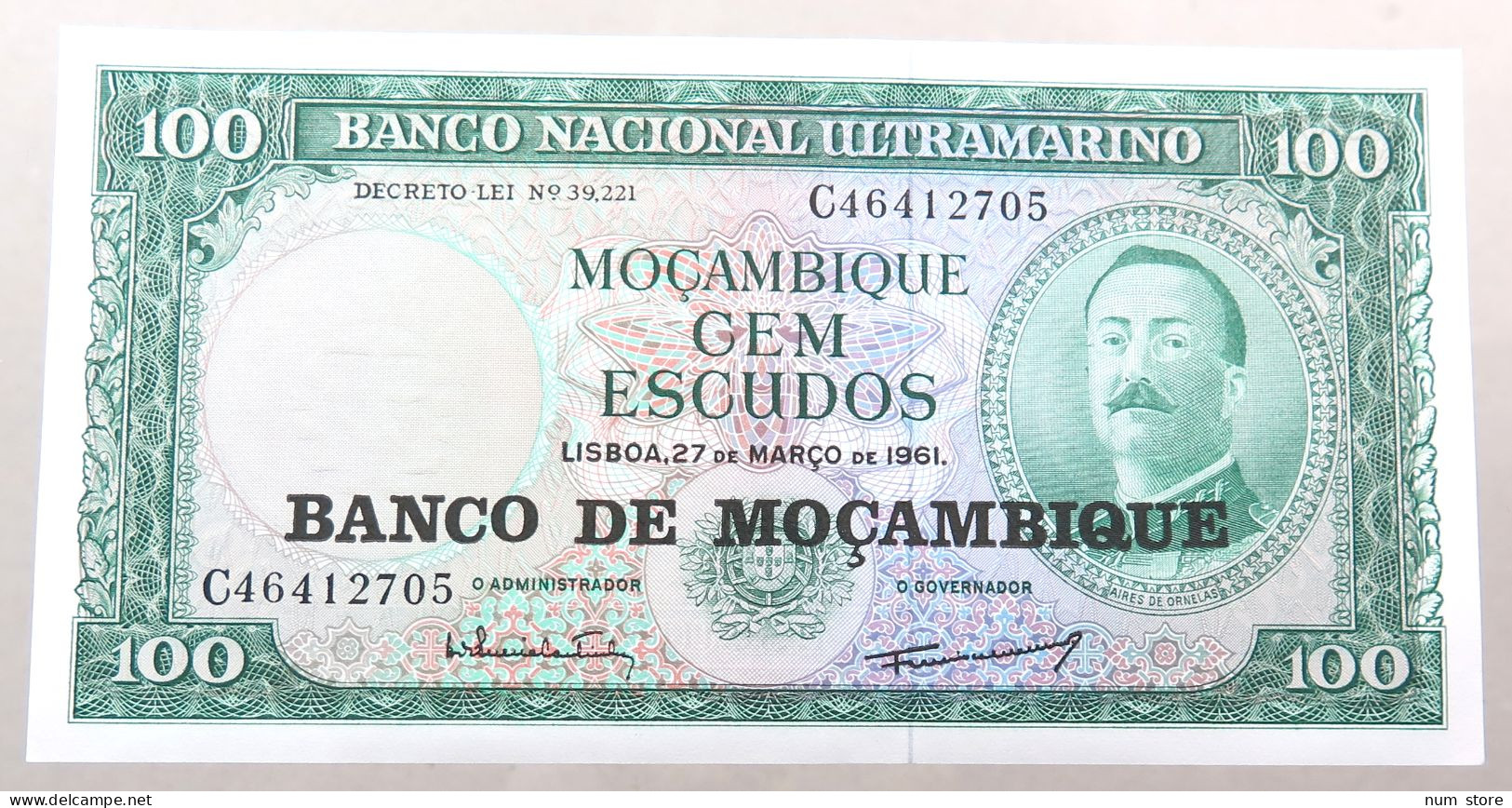 MOZAMBIQUE 100 ESCUDOS 1961  #alb050 0431 - Mozambique