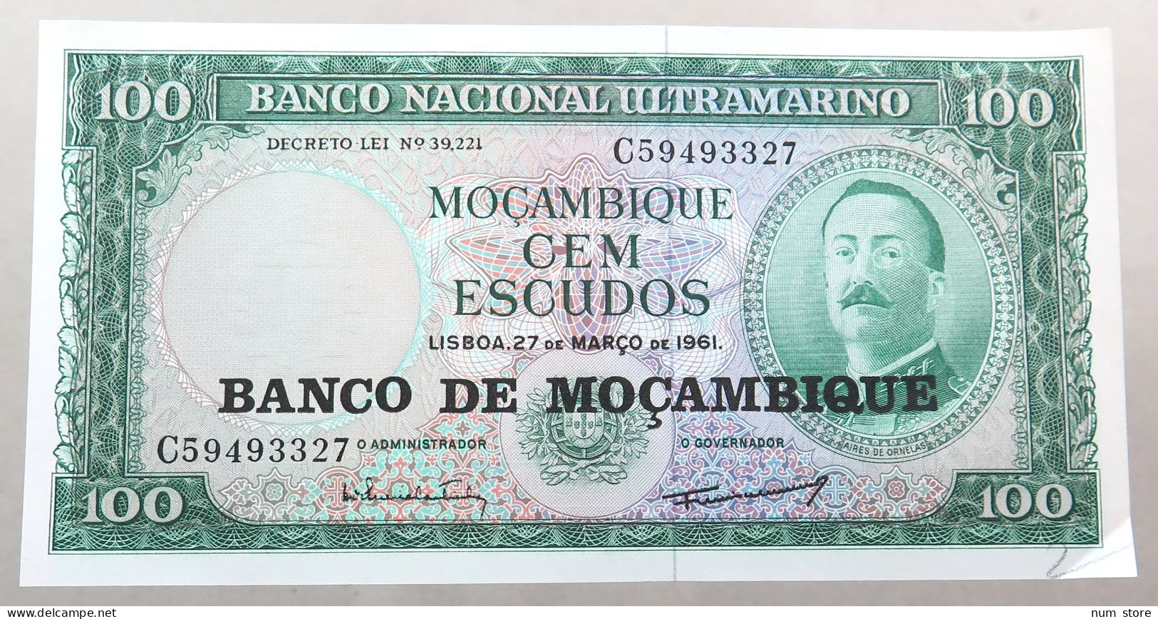 MOZAMBIQUE 100 METICAIS 1961  #alb050 0003 - Mozambique