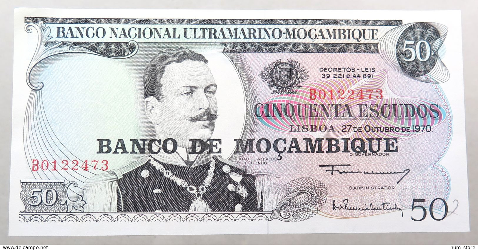 MOZAMBIQUE 50 METICAIS 1970  #alb049 1559 - Mosambik