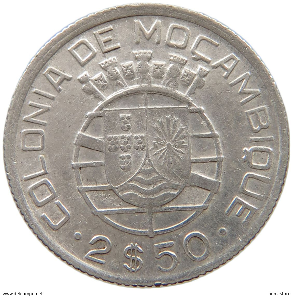 MOZAMBIQUE 2 1/2 ESCUDOS 1950  #a082 0441 - Mosambik