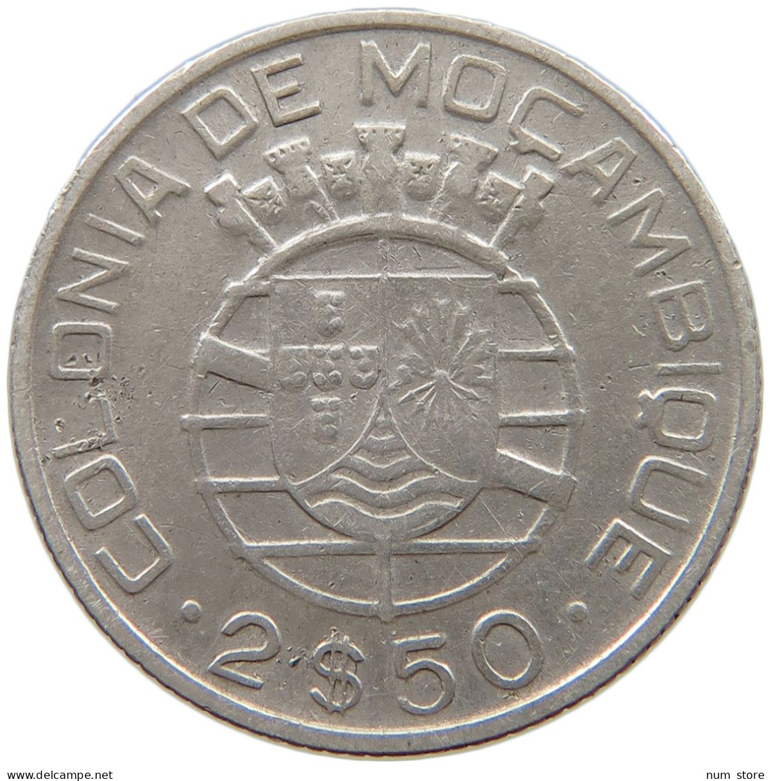 MOZAMBIQUE 2 1/2 ESCUDOS 1950  #a082 0443 - Mosambik