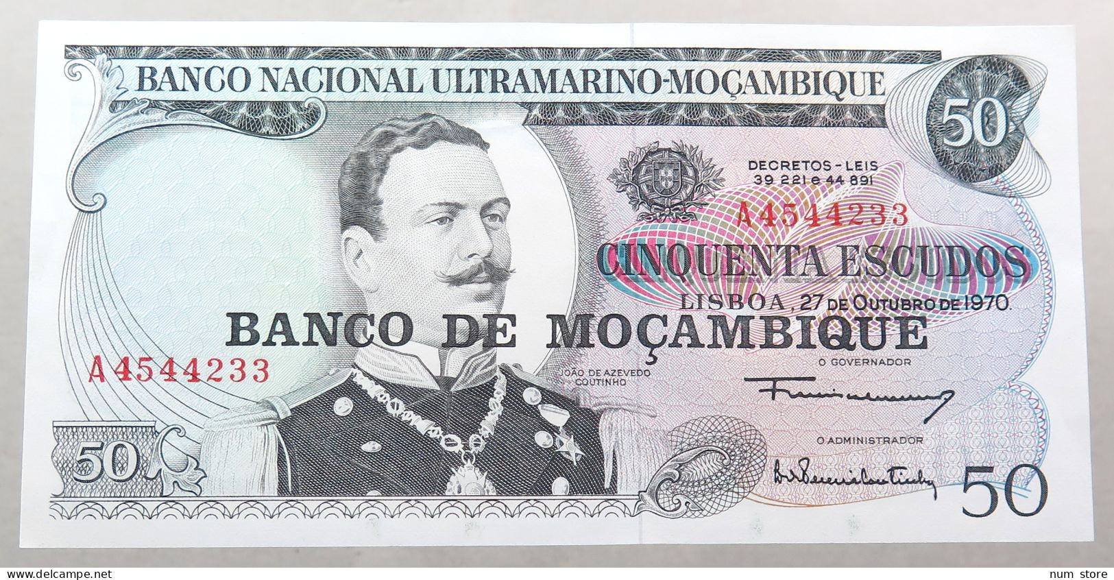 MOZAMBIQUE 50 METICAIS 1970  #alb049 1561 - Mozambique