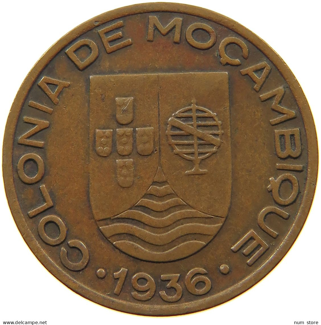 MOZAMBIQUE 20 CENTAVOS 1936  #a036 0829 - Mozambique