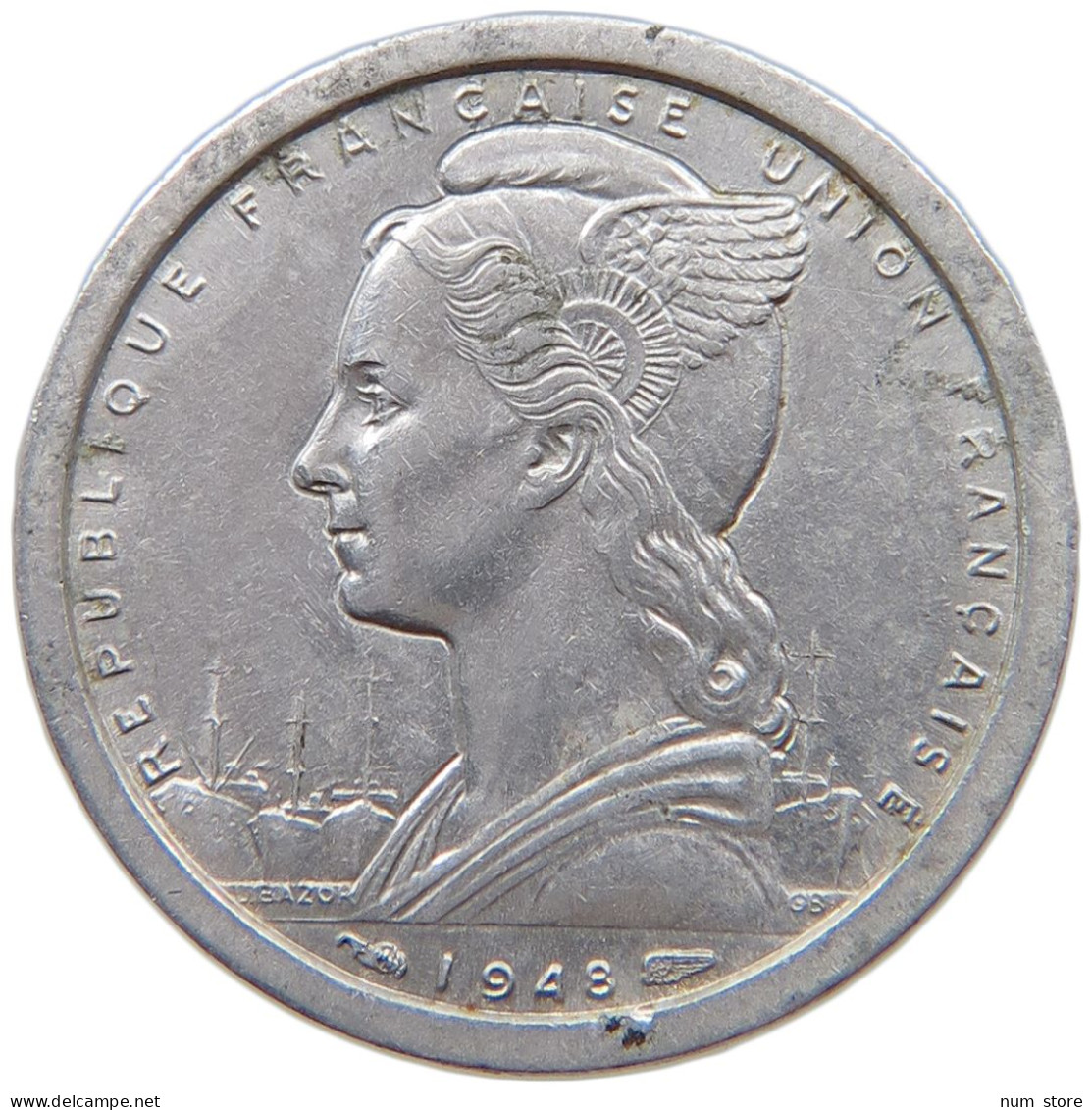 MADAGASCAR FRANC 1948  #a088 0539 - Madagascar