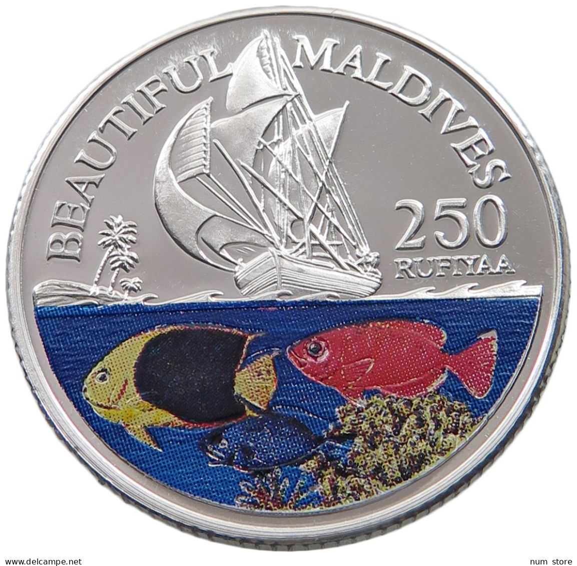 MALDIVES 250 RUFIYAA 1996  #alb038 0019 - Maldive