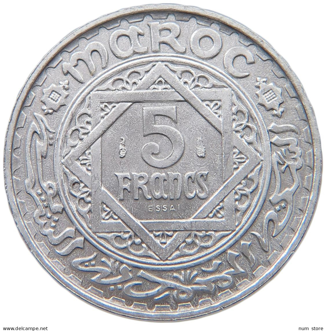 MOROCCO 5 FRANCS 1370 MOROCCO 5 FRANCS 1370 ESSAI #t080 0431 - Maroc