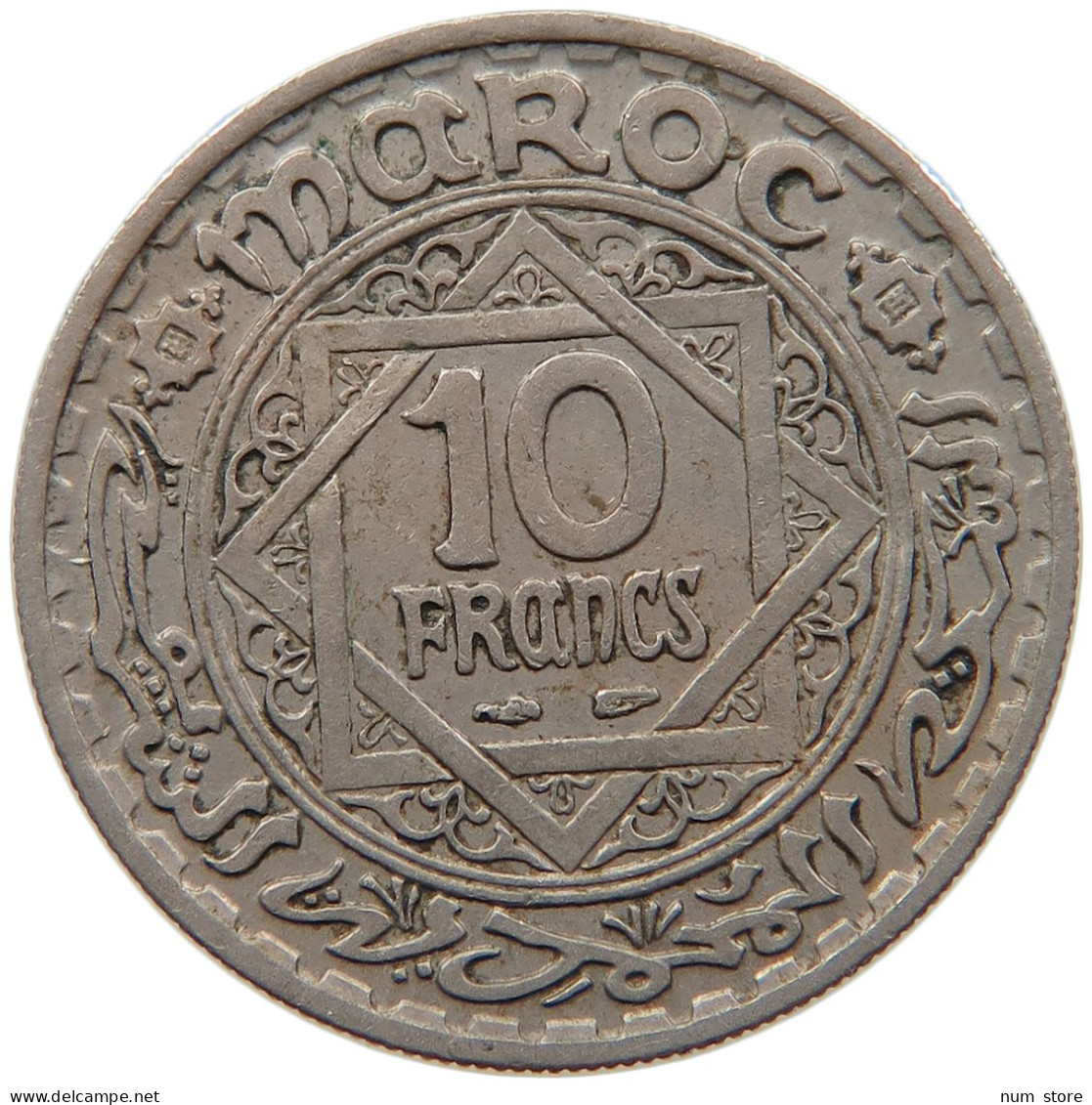 MOROCCO 10 FRANCS 1366  #s030 0179 - Maroc