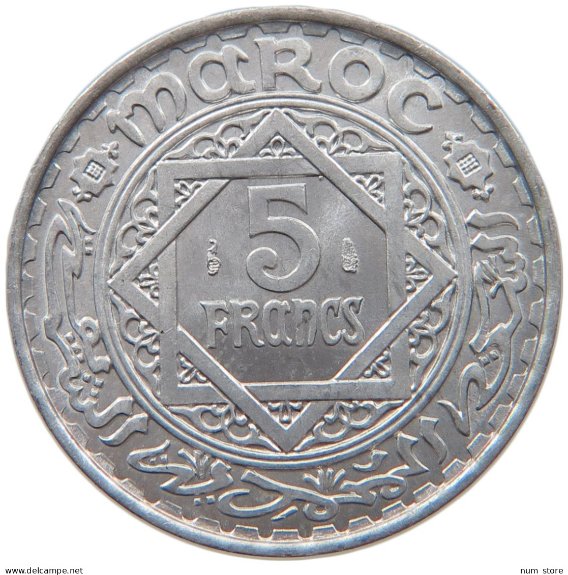 MOROCCO 5 FRANCS 1370  #s019 0083 - Maroc