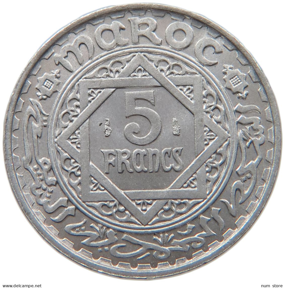 MOROCCO 5 FRANCS 1370  #s019 0079 - Maroc