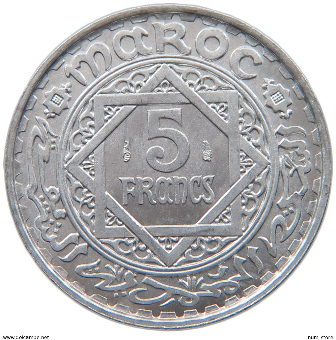 MOROCCO 5 FRANCS 1370  #s019 0077 - Maroc