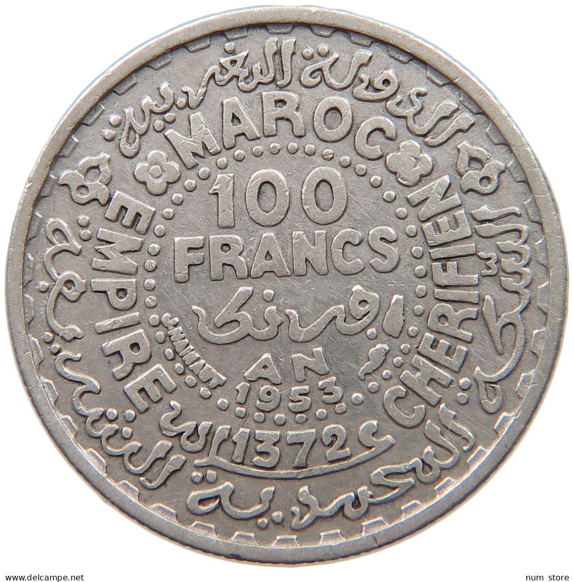 MOROCCO 100 FRANCS 1953  #c016 0289 - Maroc