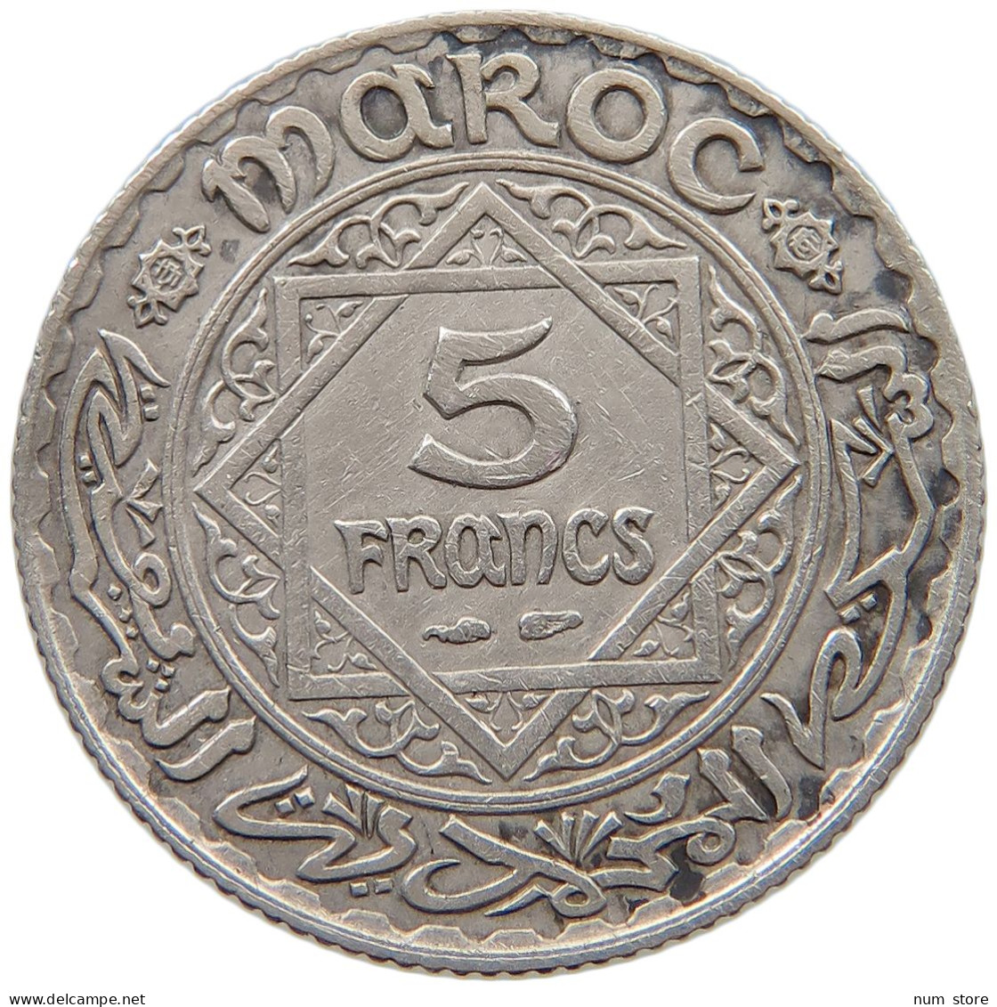 MOROCCO 5 FRANCS 1352  #a090 0849 - Maroc