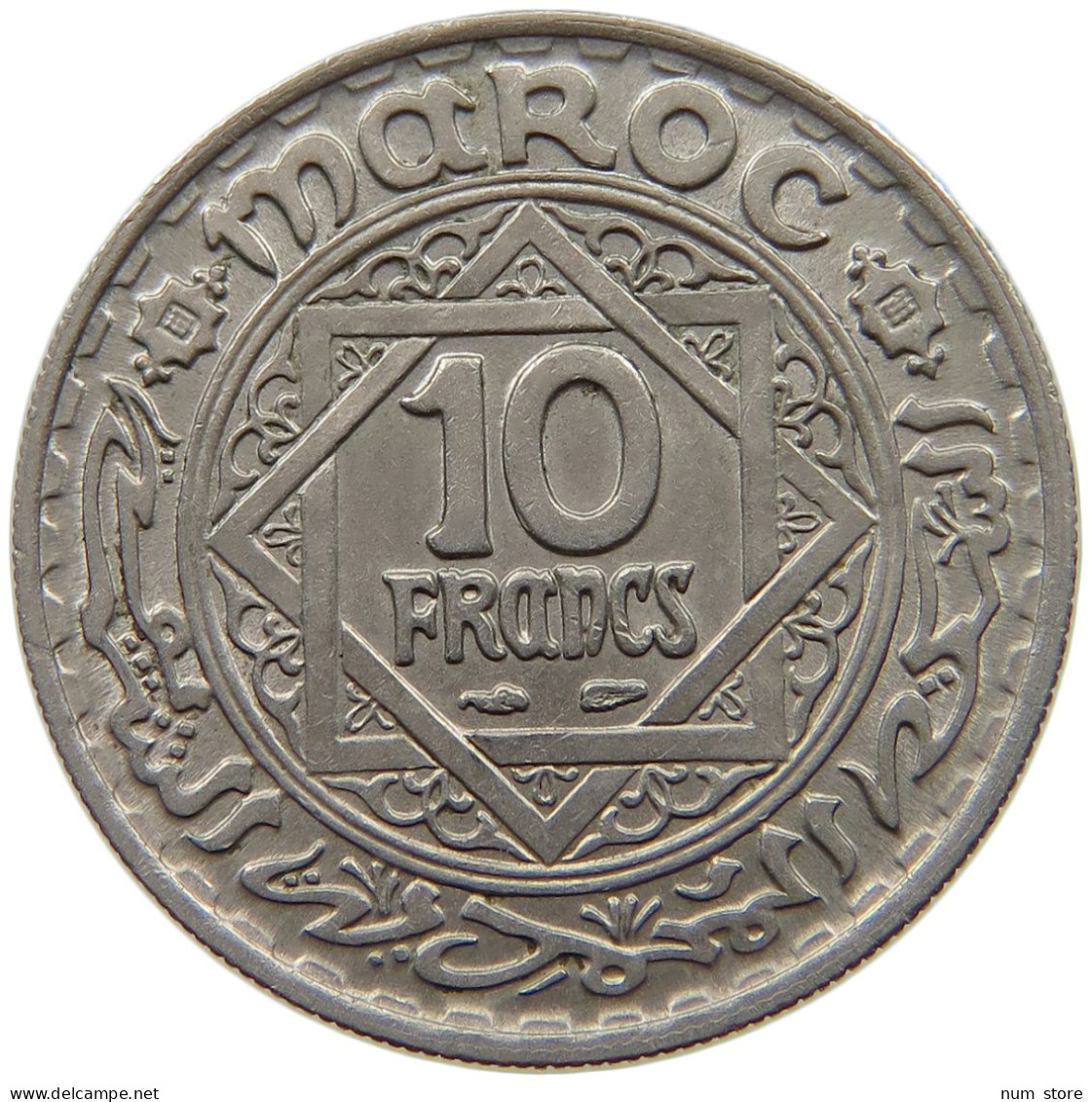 MOROCCO 10 FRANCS 1366  #a088 0225 - Maroc