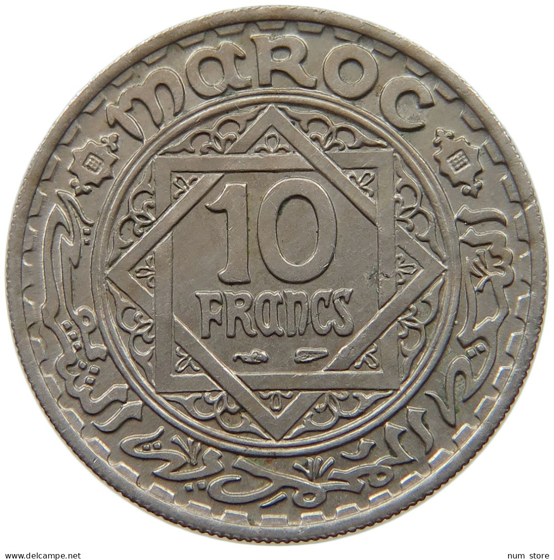 MOROCCO 10 FRANCS 1366  #a088 0229 - Maroc