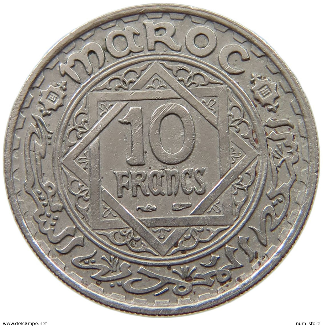 MOROCCO 10 FRANCS 1366  #a015 0713 - Maroc