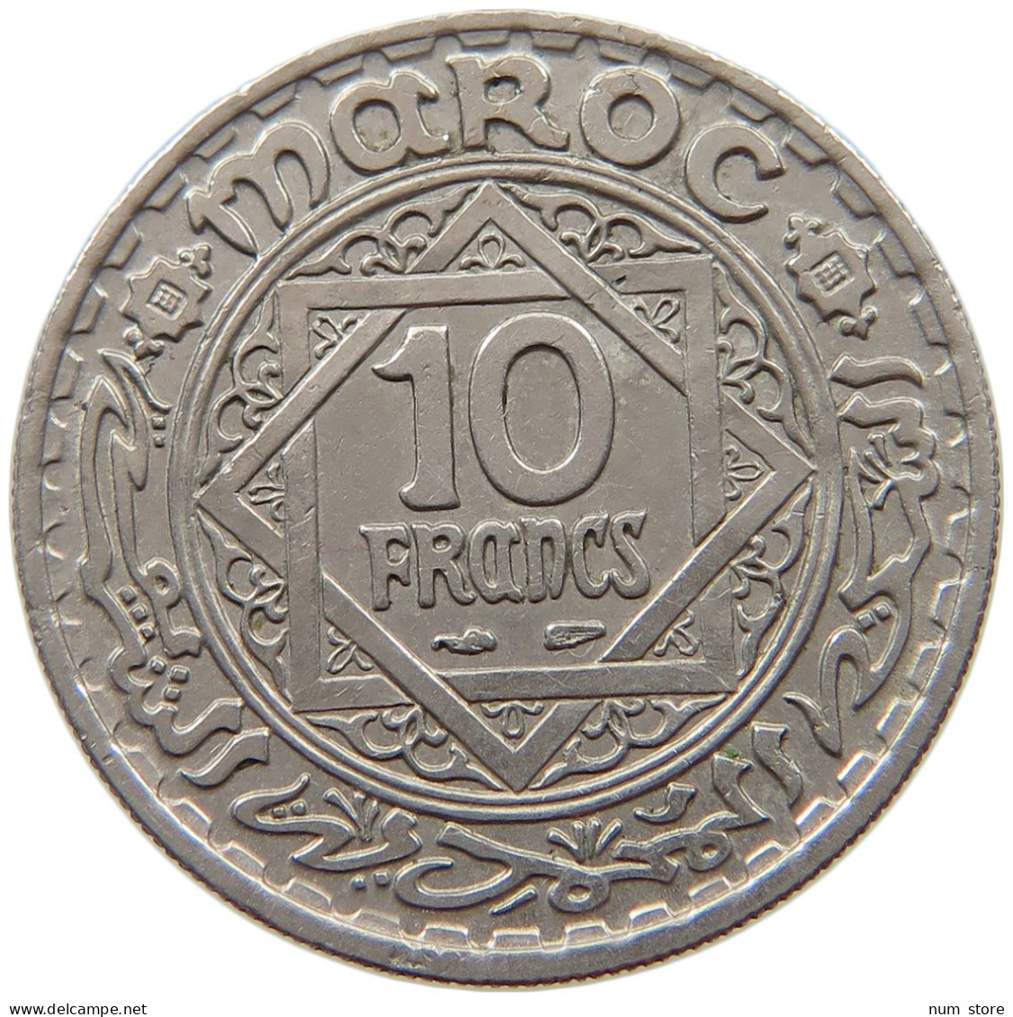 MOROCCO 10 FRANCS 1366  #a014 0825 - Maroc