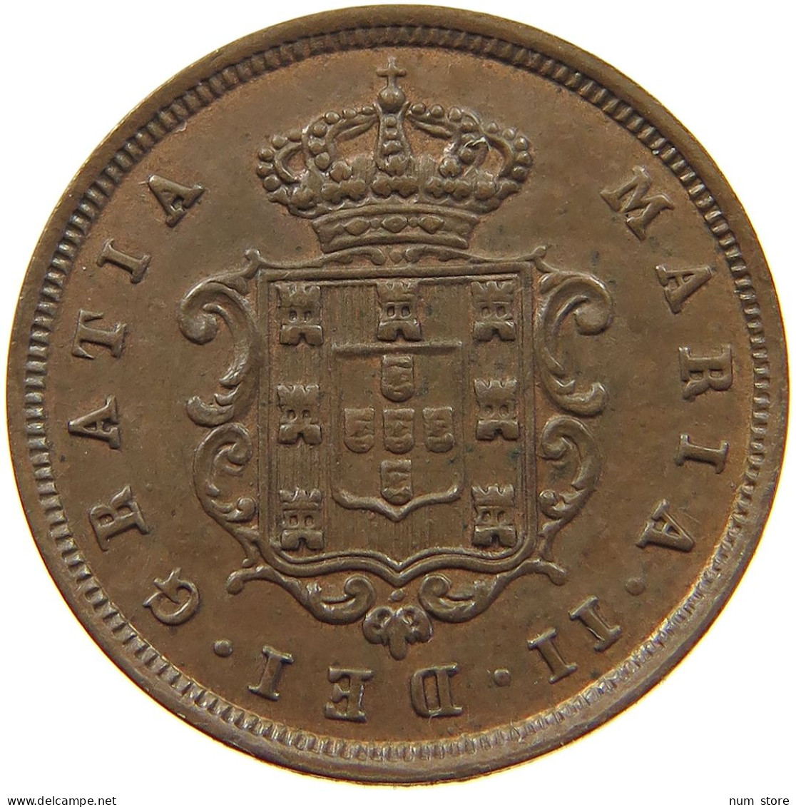 MOZAMBIQUE 2 REIS 1853 RARE #t124 0041 - Mozambique