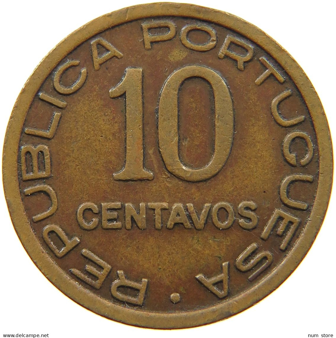 MOZAMBIQUE 10 CENTAVOS 1942  #t124 0025 - Mozambique