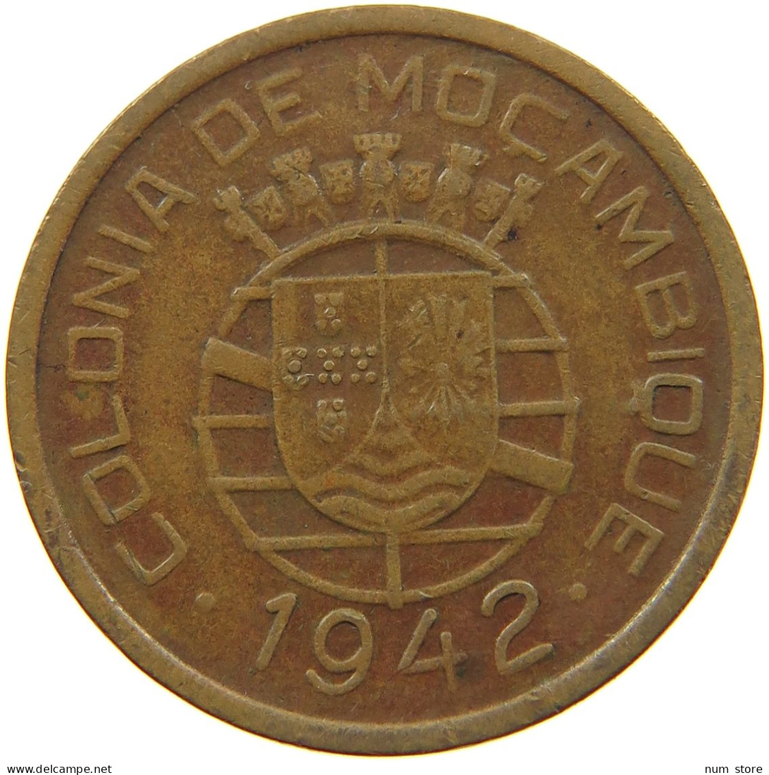 MOZAMBIQUE 10 CENTAVOS 1942  #t124 0025 - Mozambique