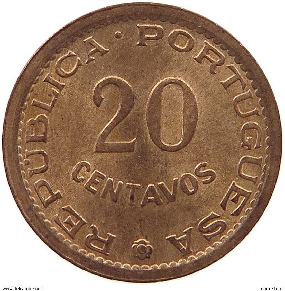 MOZAMBIQUE 20 CENTAVOS 1974  #t080 0225 - Mosambik