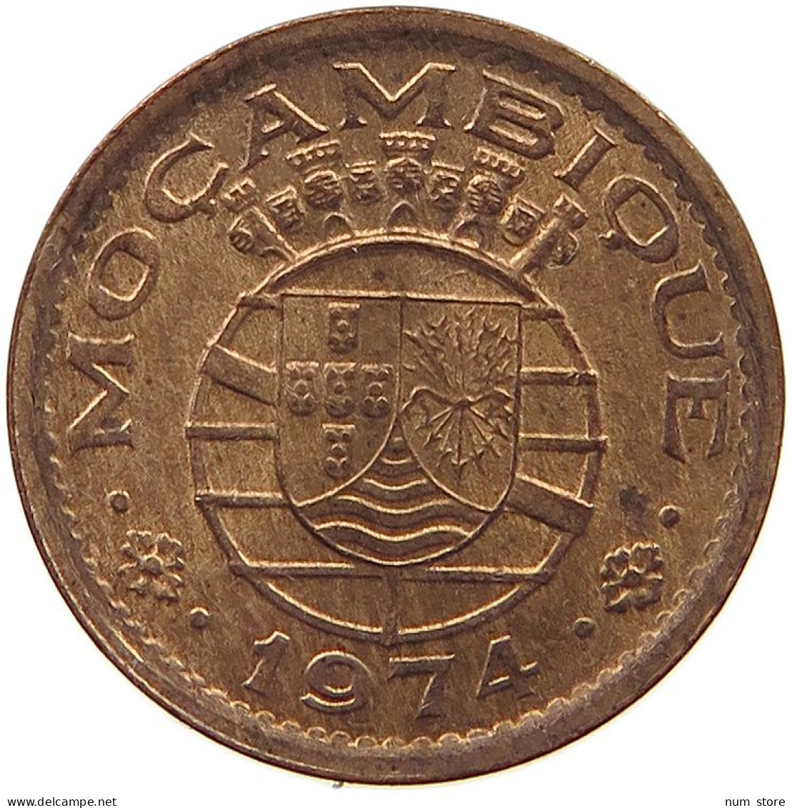 MOZAMBIQUE 20 CENTAVOS 1974  #t080 0225 - Mozambique