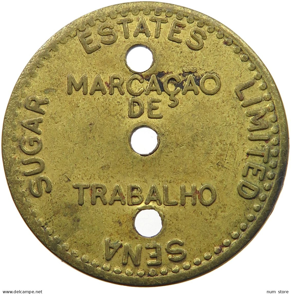 MOZAMBIQUE TOKEN  TOKEN SENA SUGAR LIMITED MBC 3 LUABO #t080 0263 - Mosambik