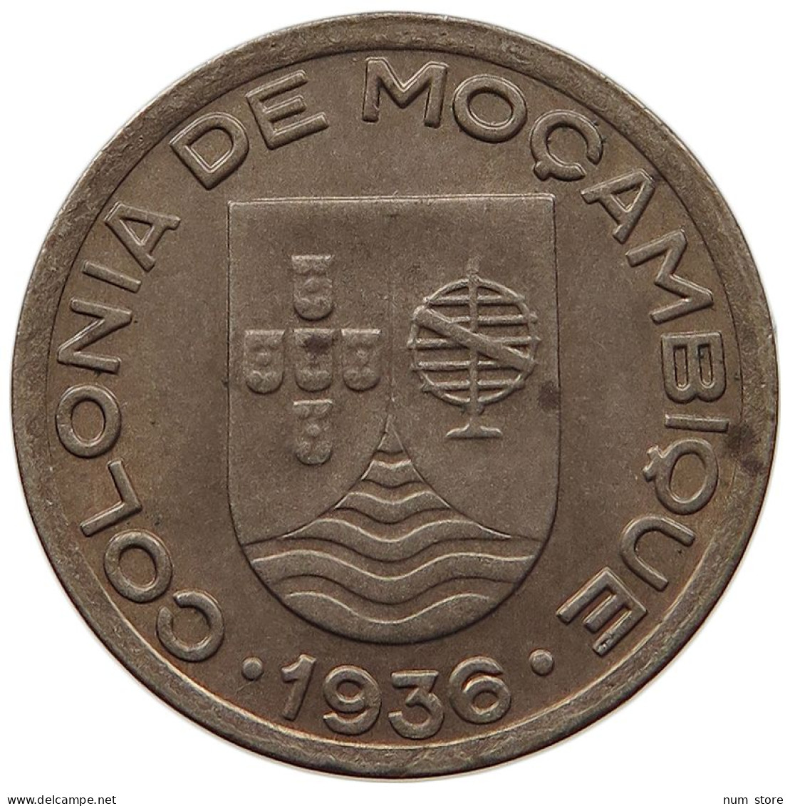 MOZAMBIQUE 50 CENTAVOS 1936 RARE #t080 0215 - Mosambik