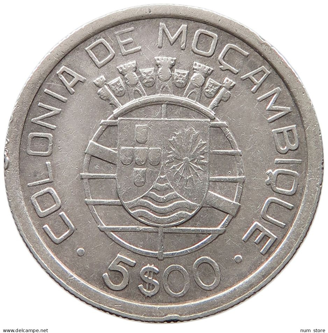 MOZAMBIQUE 5 ESCUDOS 1938  #t080 0199 - Mozambique