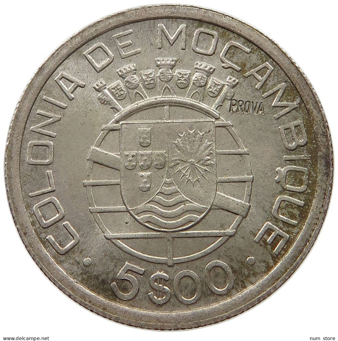 MOZAMBIQUE 5 ESCUDOS 1949 MOZAMBIQUE 5 ESCUDOS 1949 PROVA #t065 0669 - Mozambique