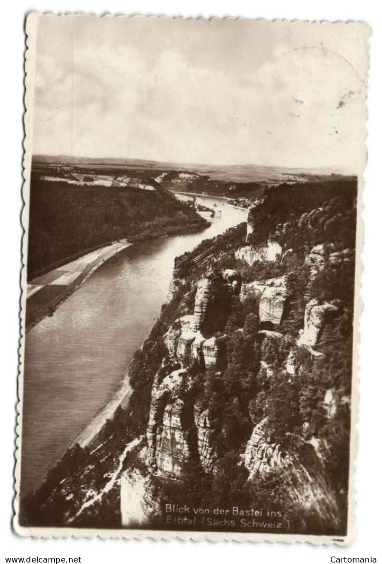 Blick Von Der Bastei Ins Elbtal (Sächs Schweiz) - Bastei (sächs. Schweiz)