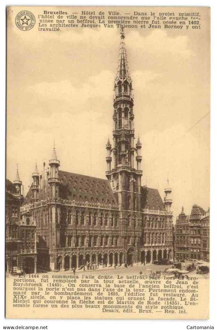 Bruxelles - Hôtel De Ville - Brussel (Stad)