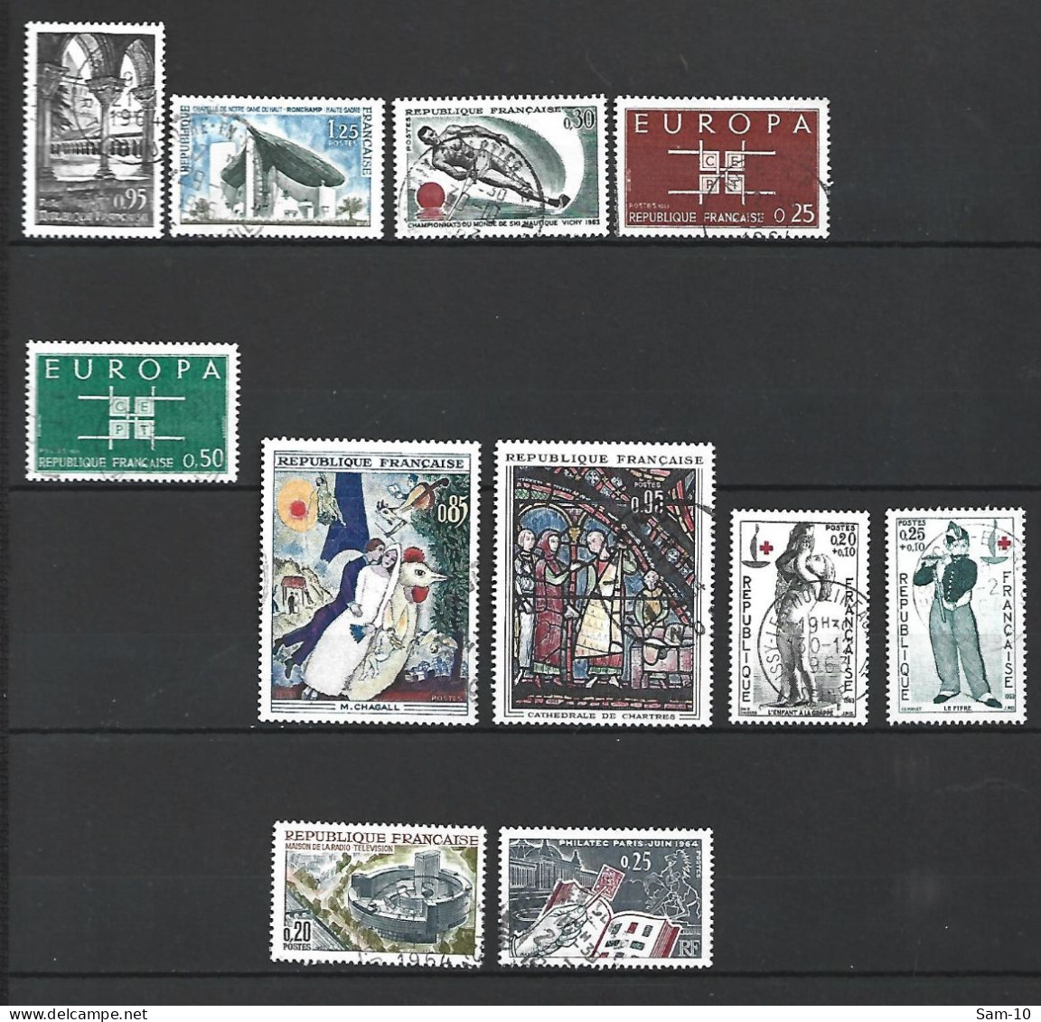 Année 1963 Compléte  France Oblitere N 1368/1403 - 1960-1969