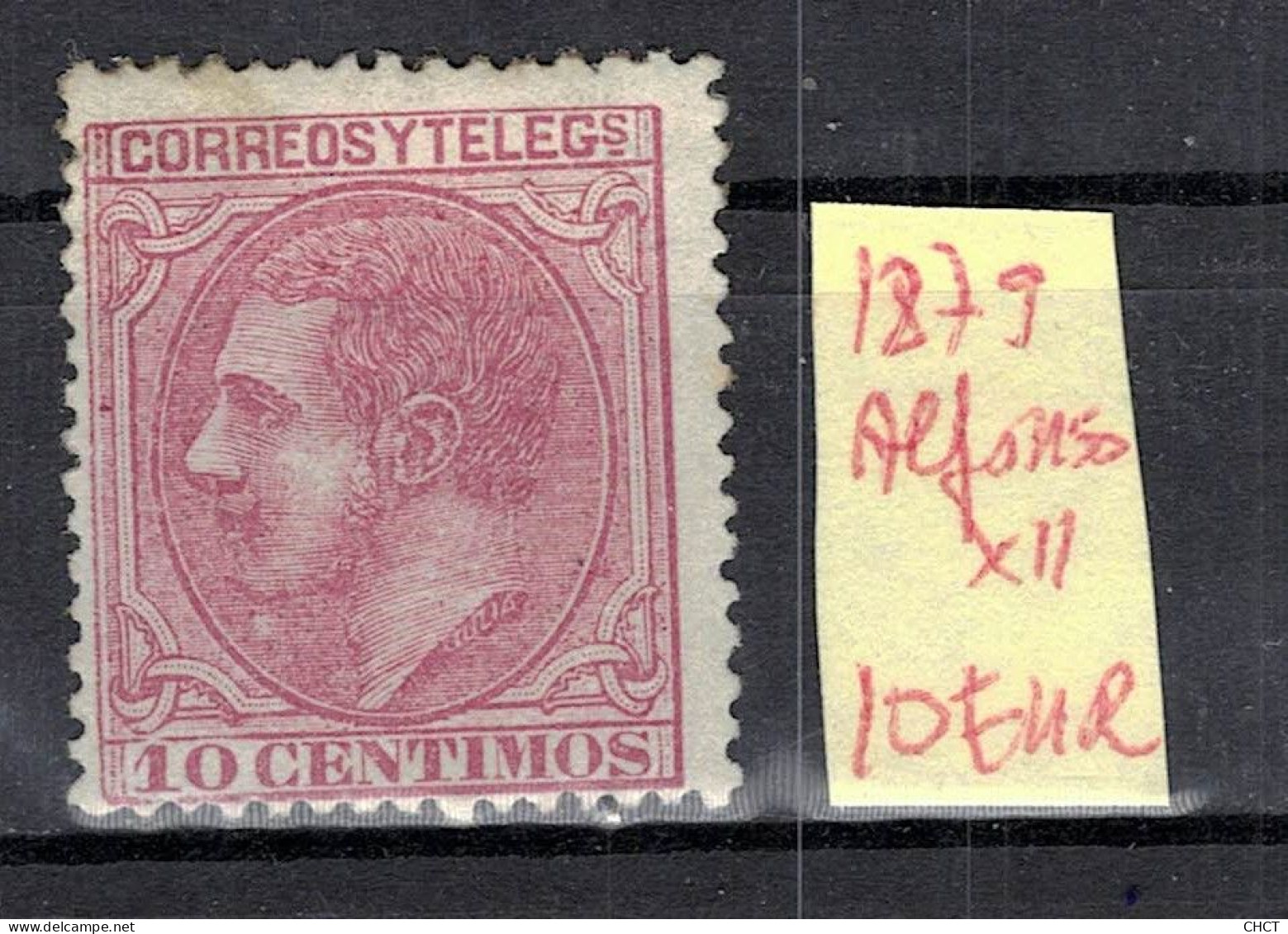 CHCT57 - Alfonso XII, 1879, MH, Spain - Ungebraucht