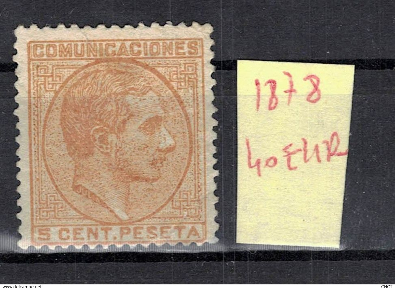 CHCT57 - Alfonso XII, 1878, MH, Spain - Ungebraucht