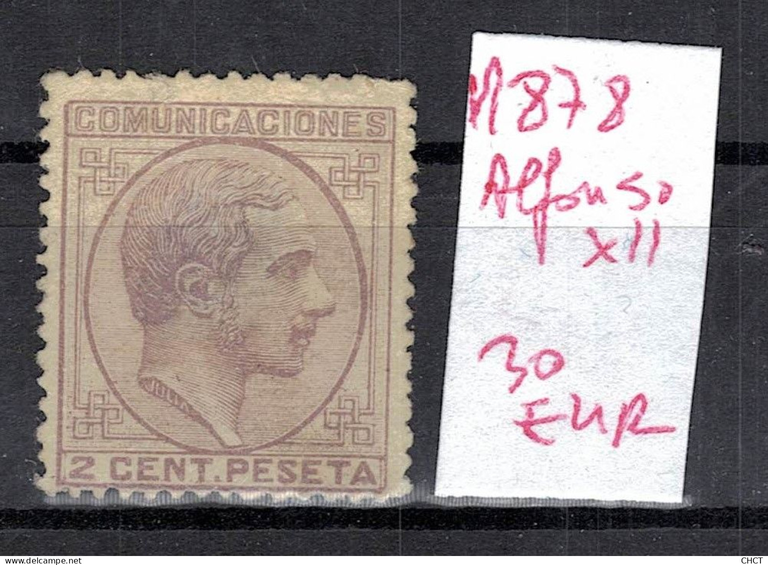 CHCT57 - Alfonso XII, 1878, MH, Spain - Neufs