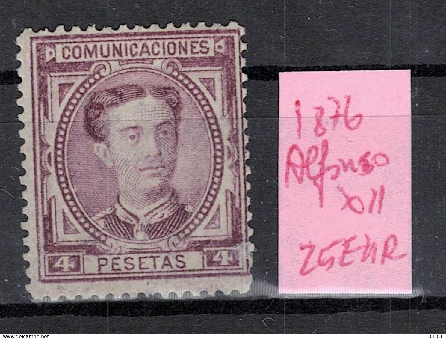 CHCT57 - Alfonso XII, 1876, MH, Spain - Nuovi