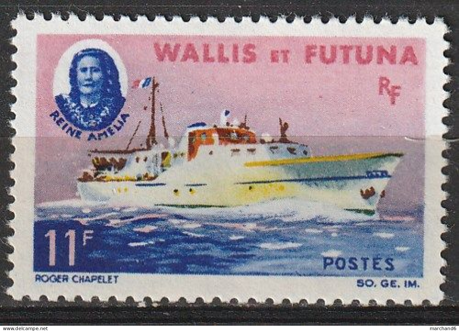 Wallis Et Futuna Bateau Reine Amelia N°171 **neuf - Ongebruikt