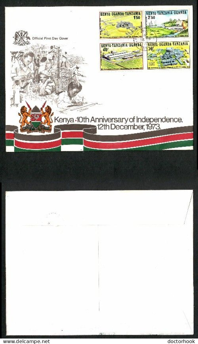 KENYA UGANDA & TANZANIA    Scott  # 276-9 On FIRST DAY COVER (FDC) (FF-95) - Kenya, Ouganda & Tanzanie