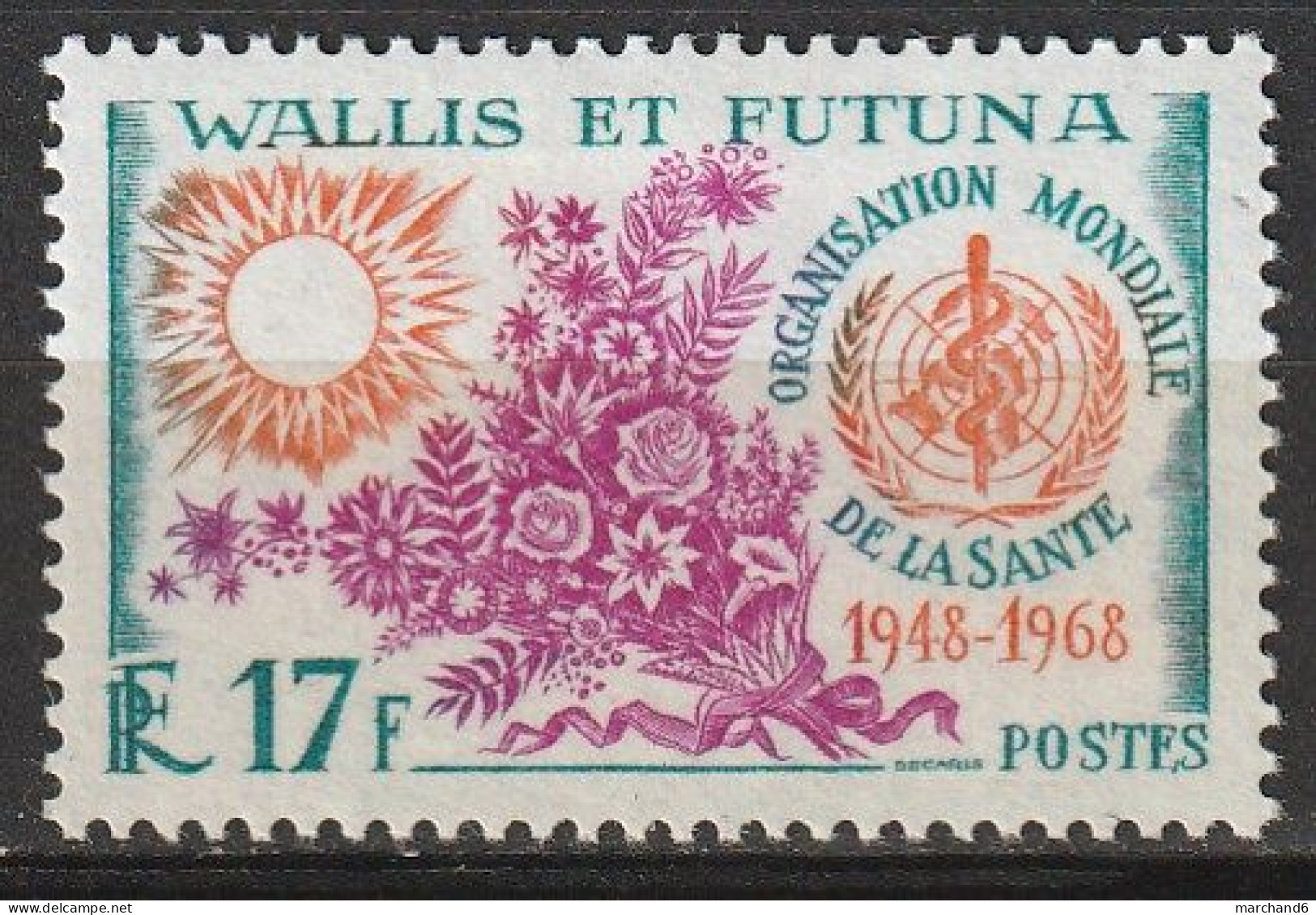 Wallis Et Futuna 20è Anniversaire De L Organisation Mondiale De La Santé N°172 *neuf Charnière - Nuevos