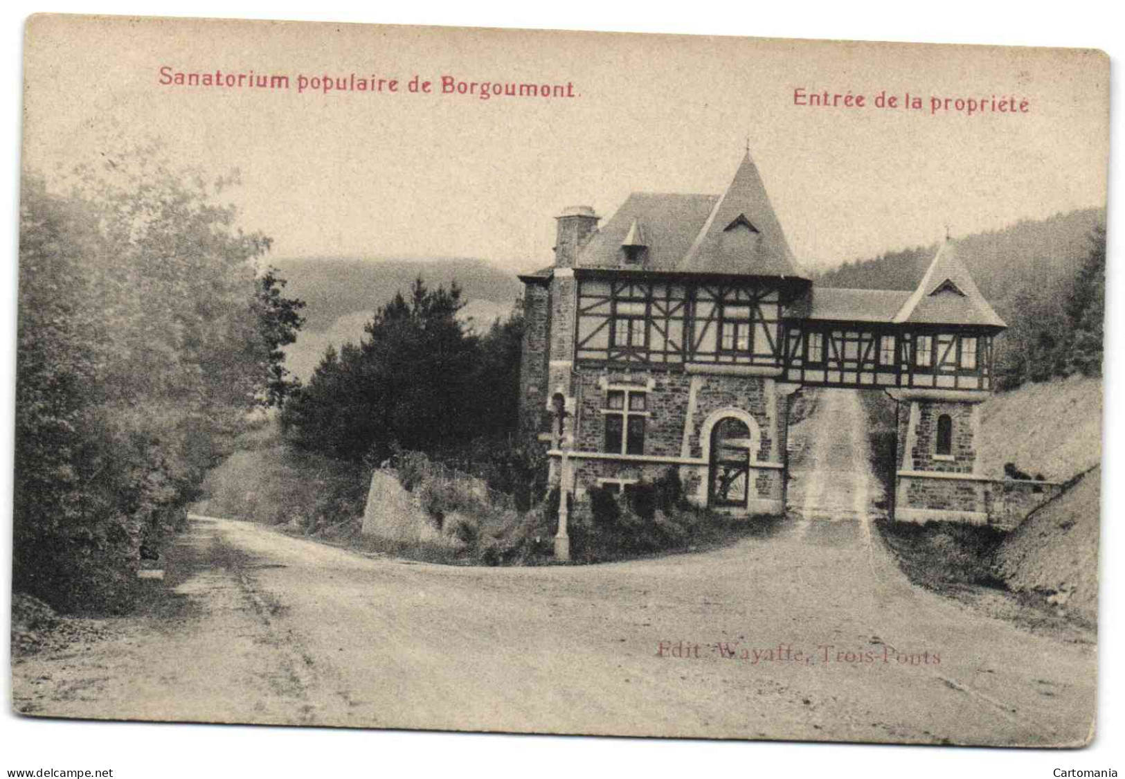 Sanotorium Populaire De Borgoumont - Entrée De La Propriété (Edit. Wayaffe, Trois-Ponts) - Stoumont