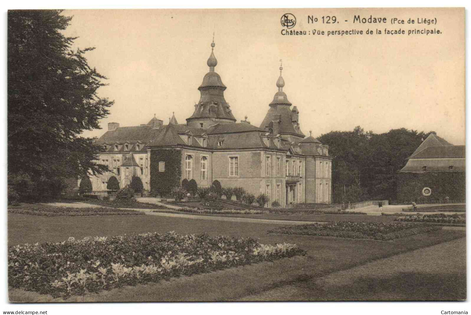 Modave - Château Vue Perspective De La Façade Principale (Nels N° 129) - Modave