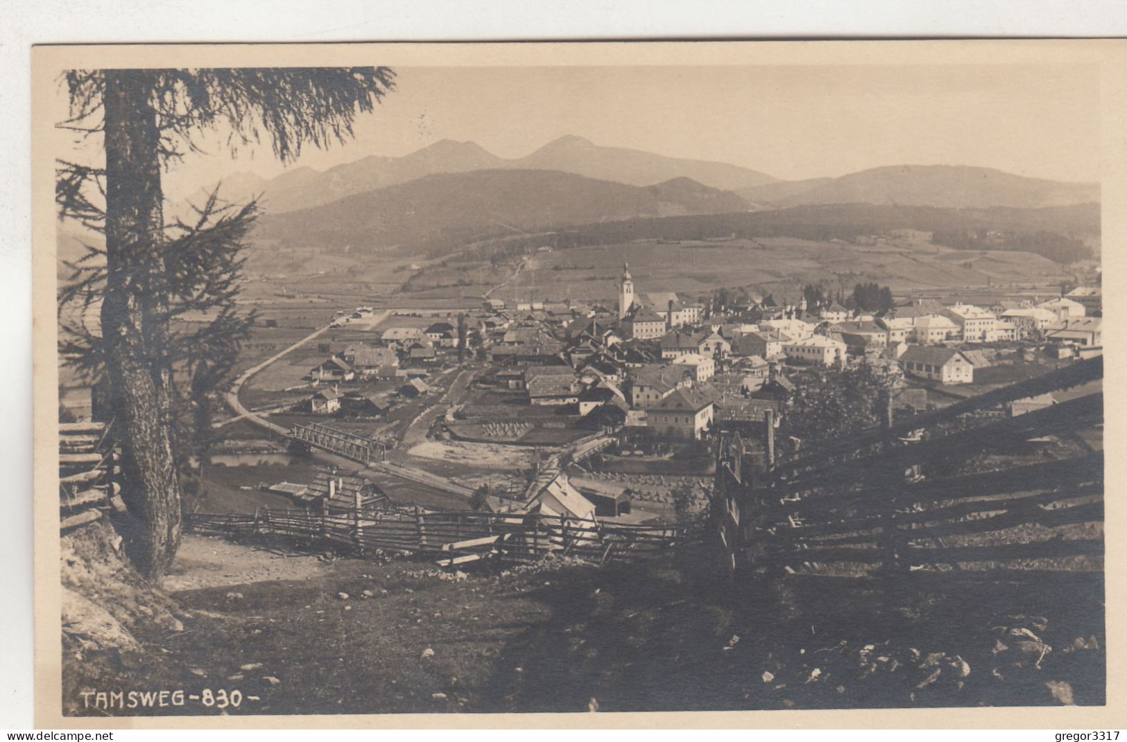 D7400) TAMSWEG - Schöne Alte FOTO AK -mit Ort Straße Häuser U. Kirche 19.5.1927 - Tamsweg