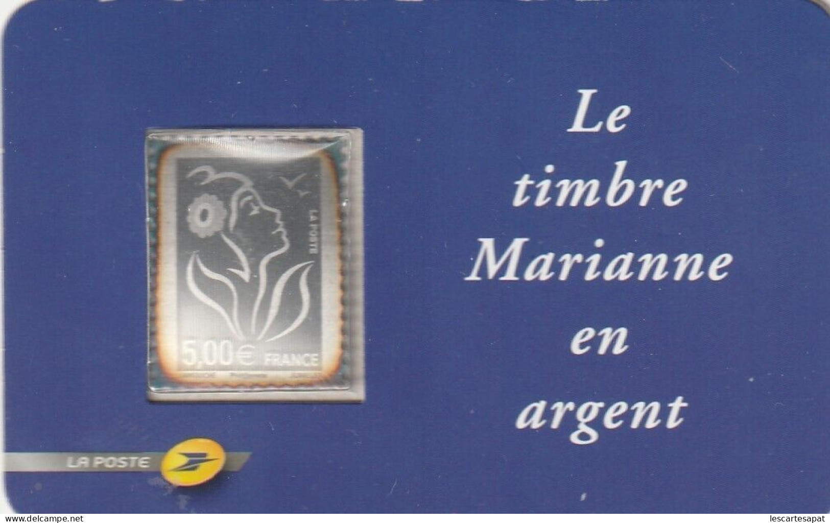 Lot De 4 Timbres Argent 999 Marianne 5 Euros (lot Divers) - 2004-2008 Marianne De Lamouche