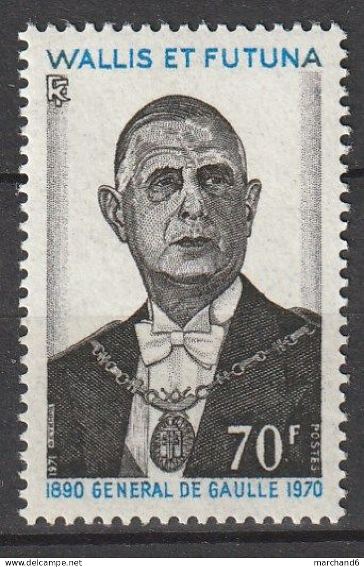 Wallis Et Futuna Anniversaire De La Mort Du Général De Gaule N°181**neuf - Unused Stamps