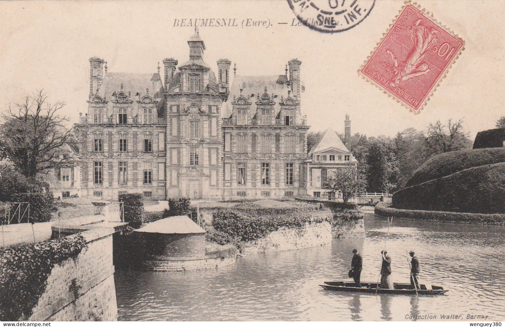 27 BEAUMESNIL   EPINAY.       Le Château     SUP  PLAN  1907  PAS COURANT - Beaumesnil