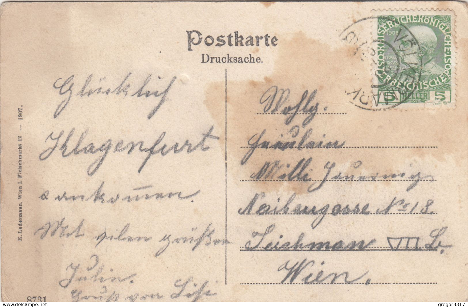 D7408) AMSTETTEN - NÖ - 2 Kirechen Im Vordregrund - ALT!  1907 - Amstetten