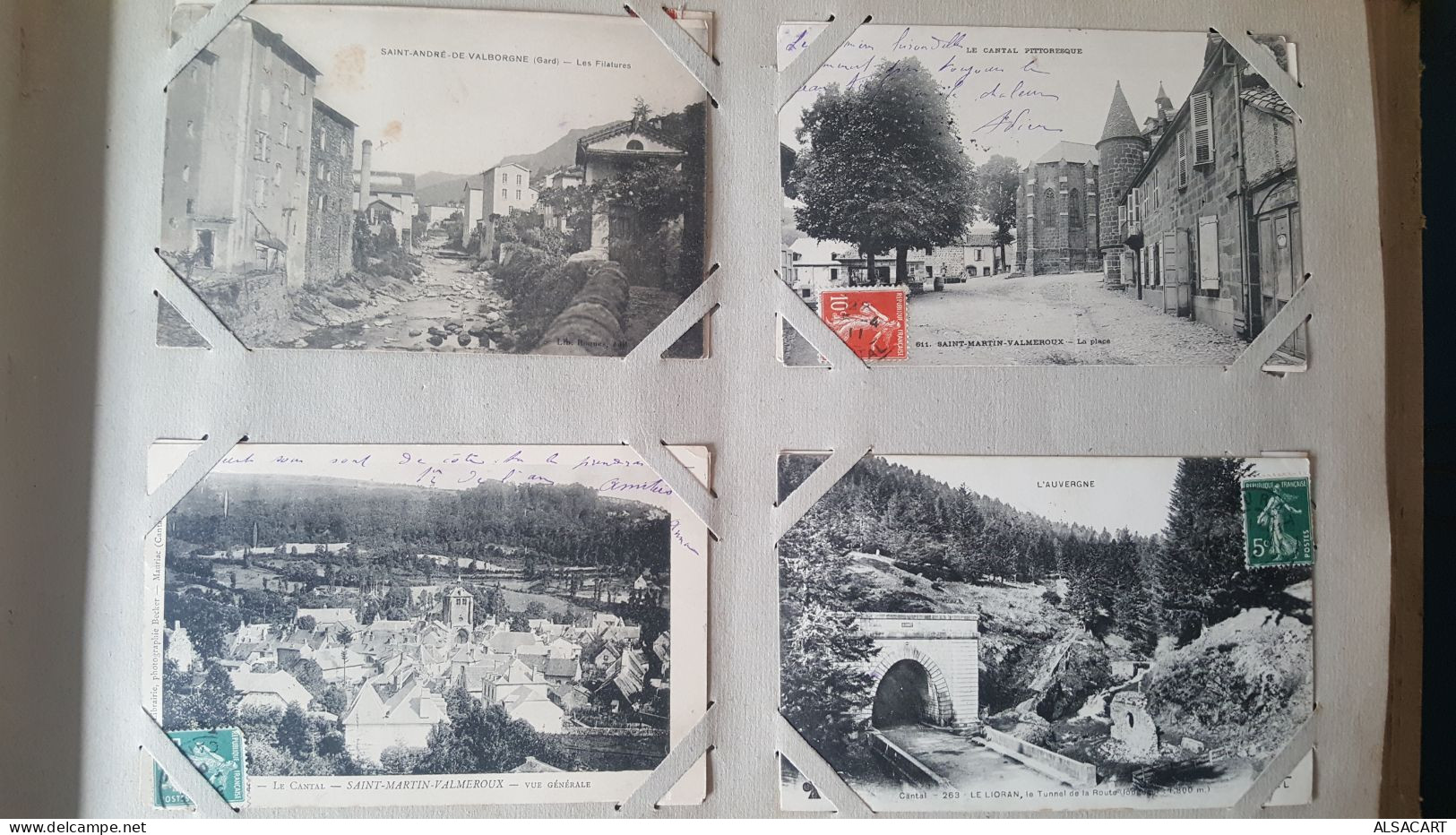 Album Env 240 Cartes Postales France Et Fantaisie Surtout écrite , Album De Famille , TB - 100 - 499 Postcards