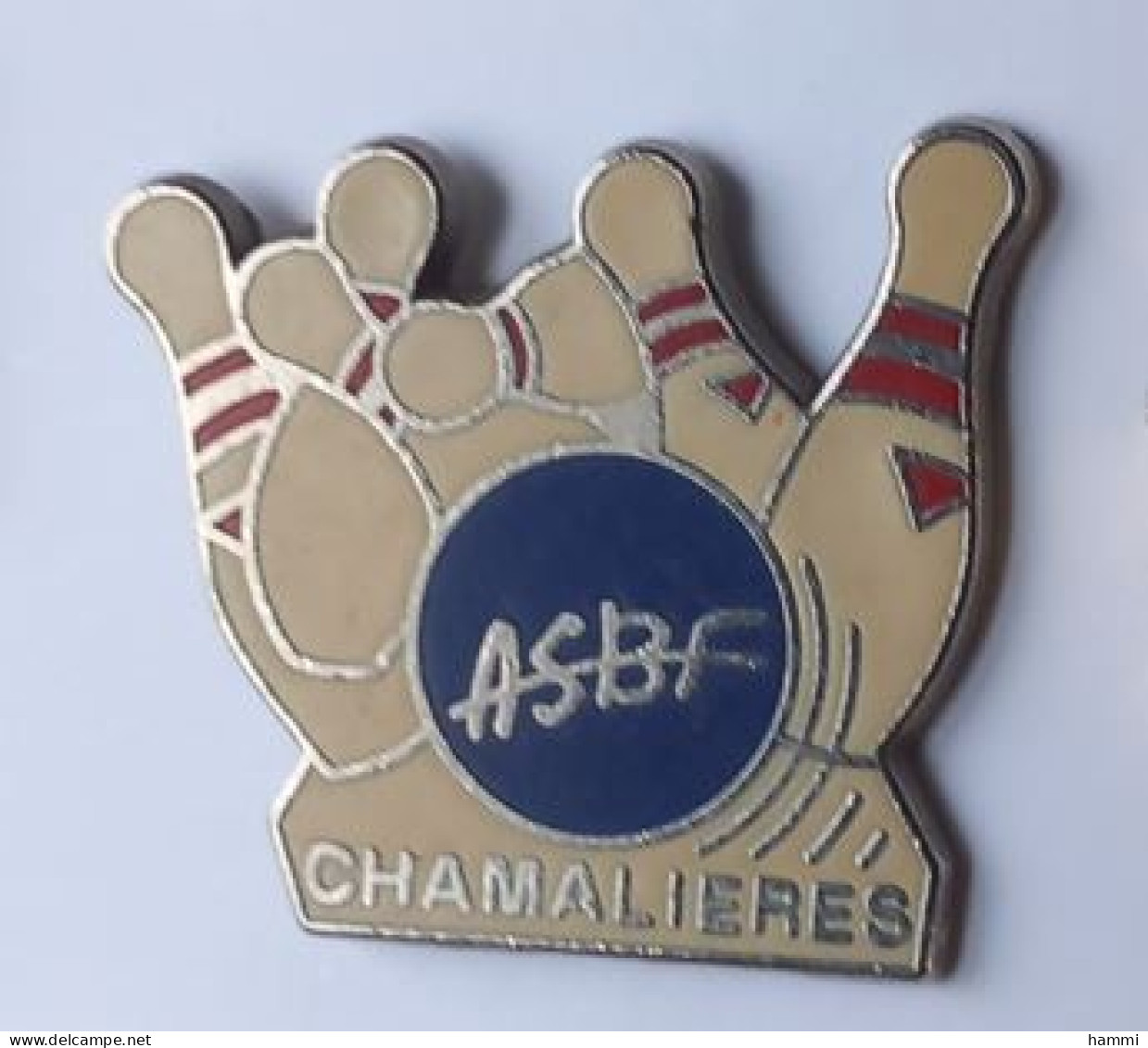 YY619 Pin's Bowling  A.S.B.F CHAMALIERES  Drôme Signé BERAUDY/VAURE Achat Immédiat - Bowling