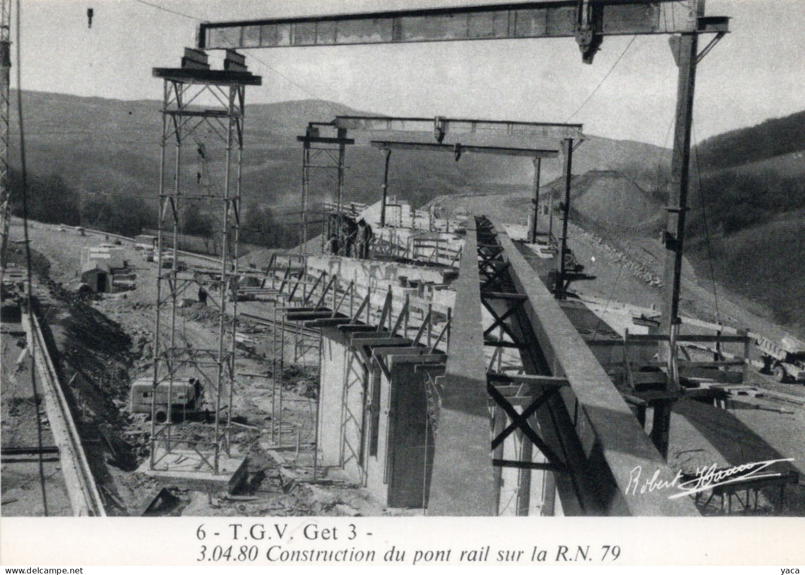 6 - T G V Get 3 Construction Du Pont Rail Sur La RN 79  -1980 - Kunstbauten