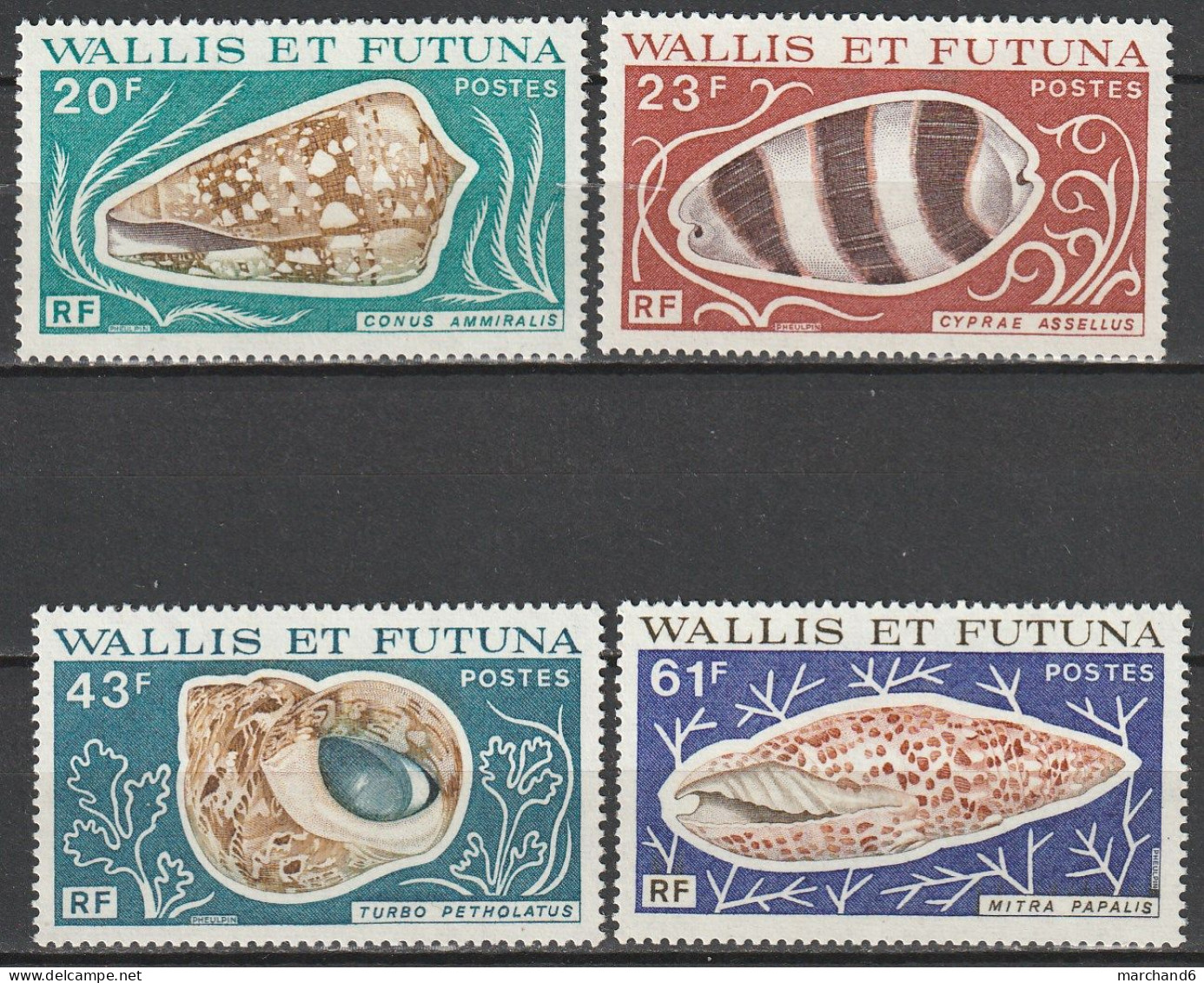 Wallis Et Futuna Faune Coquillages N°192/195 **neuf - Ungebraucht